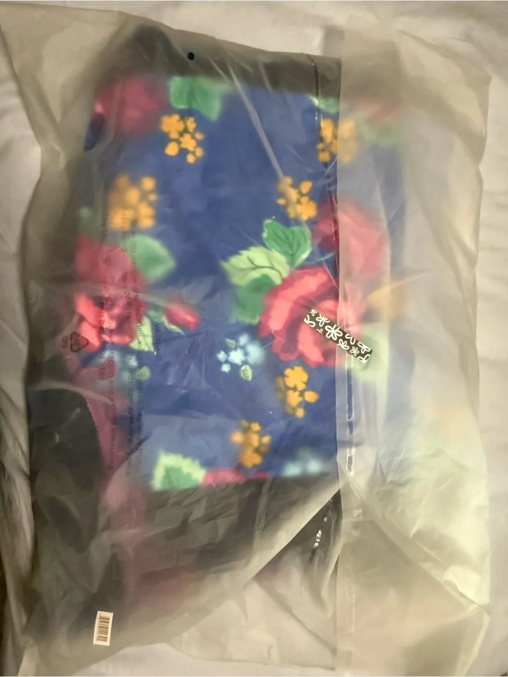 NIP Matilda Jane Clothing Blue Floral beach tote and towel